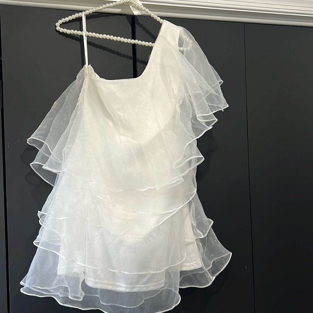 White XL organza mini LuLu’s dress